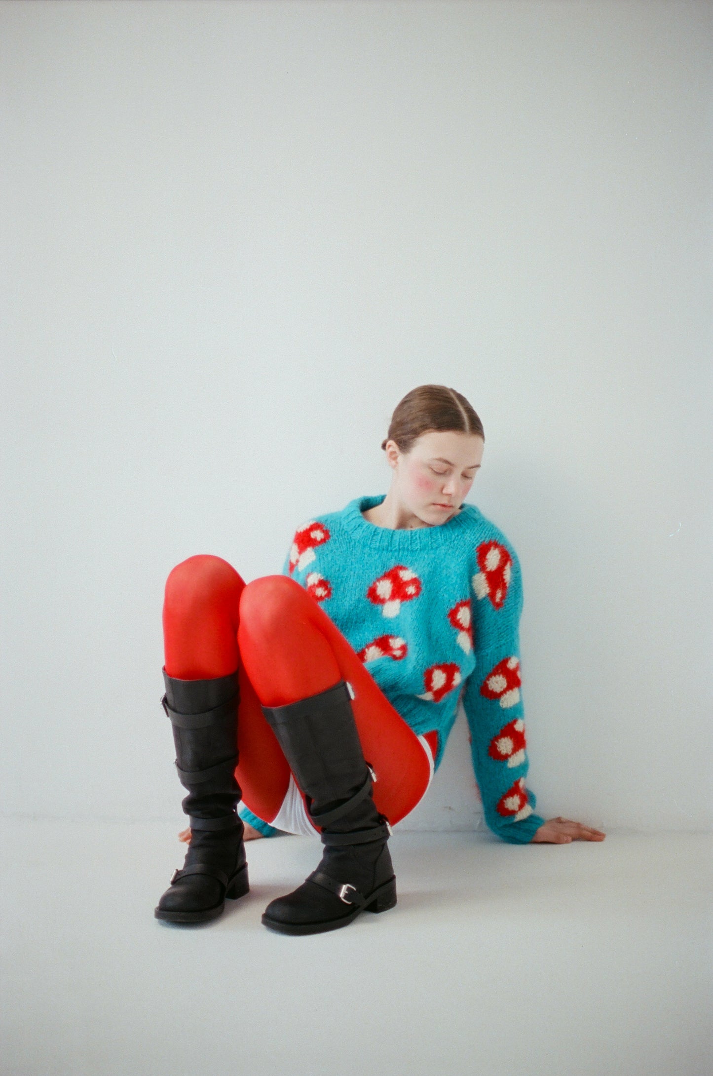 Blue Mushroom Sweater