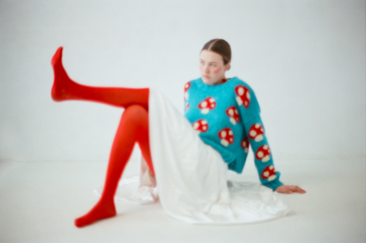 Blue Mushroom Sweater
