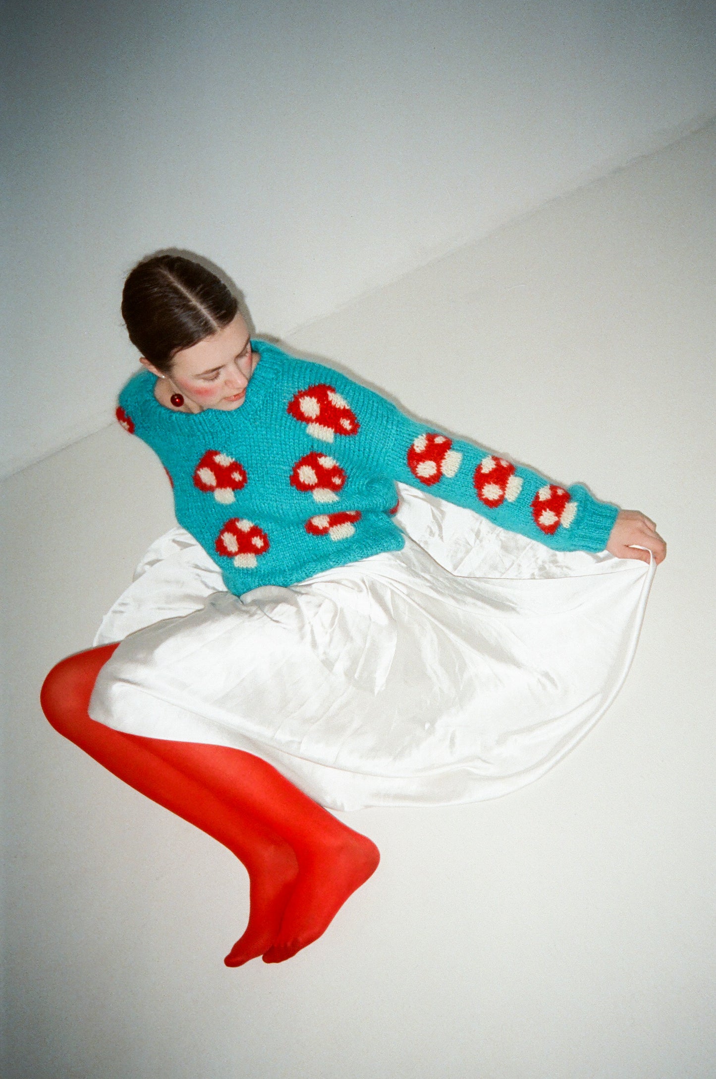 Blue Mushroom Sweater