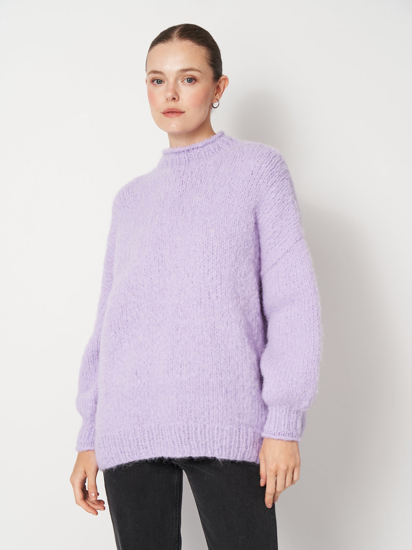 Lilac Oversized Mohair Sweater