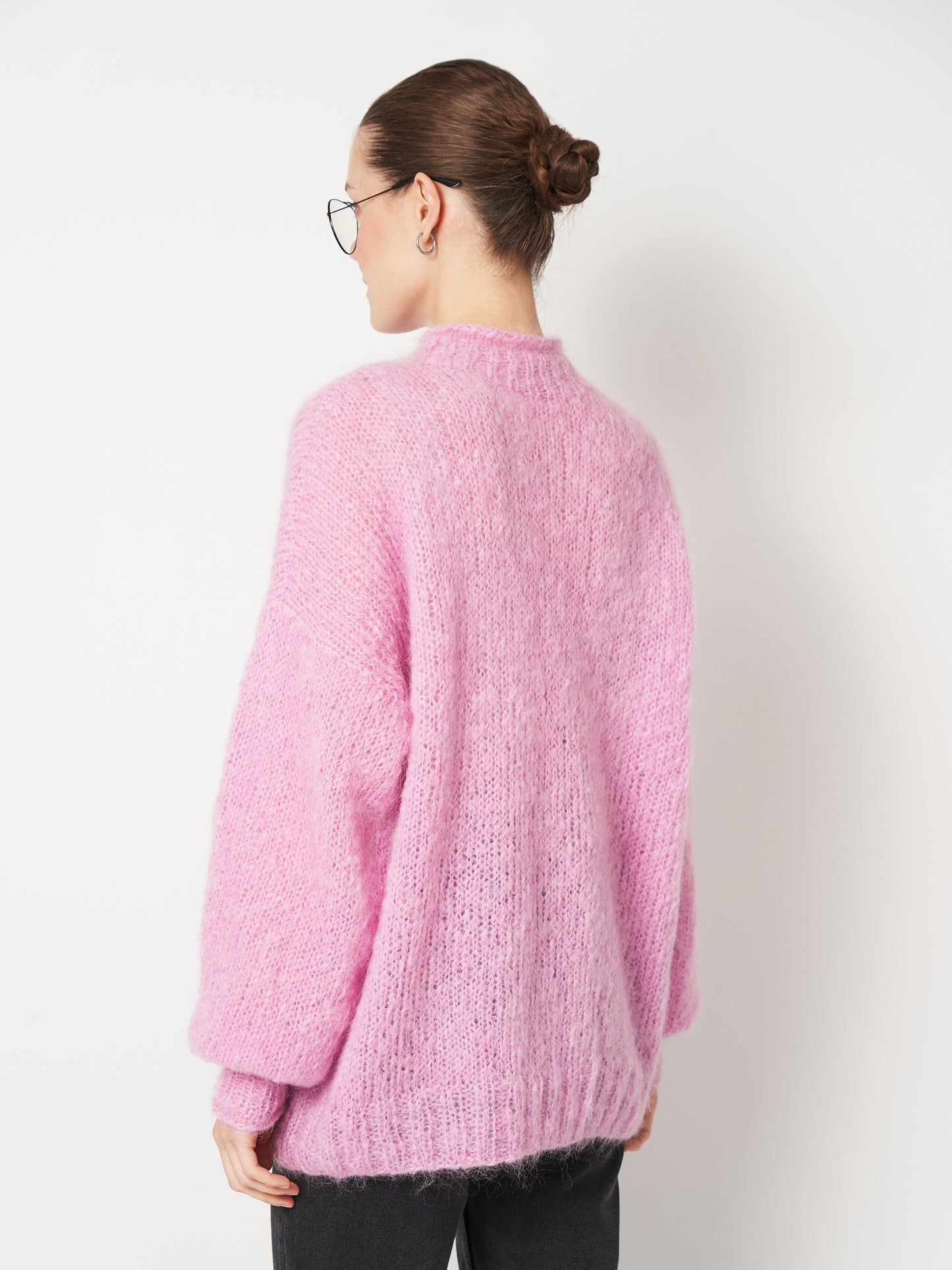 Pink Oversized Mohair Sweater Unisex