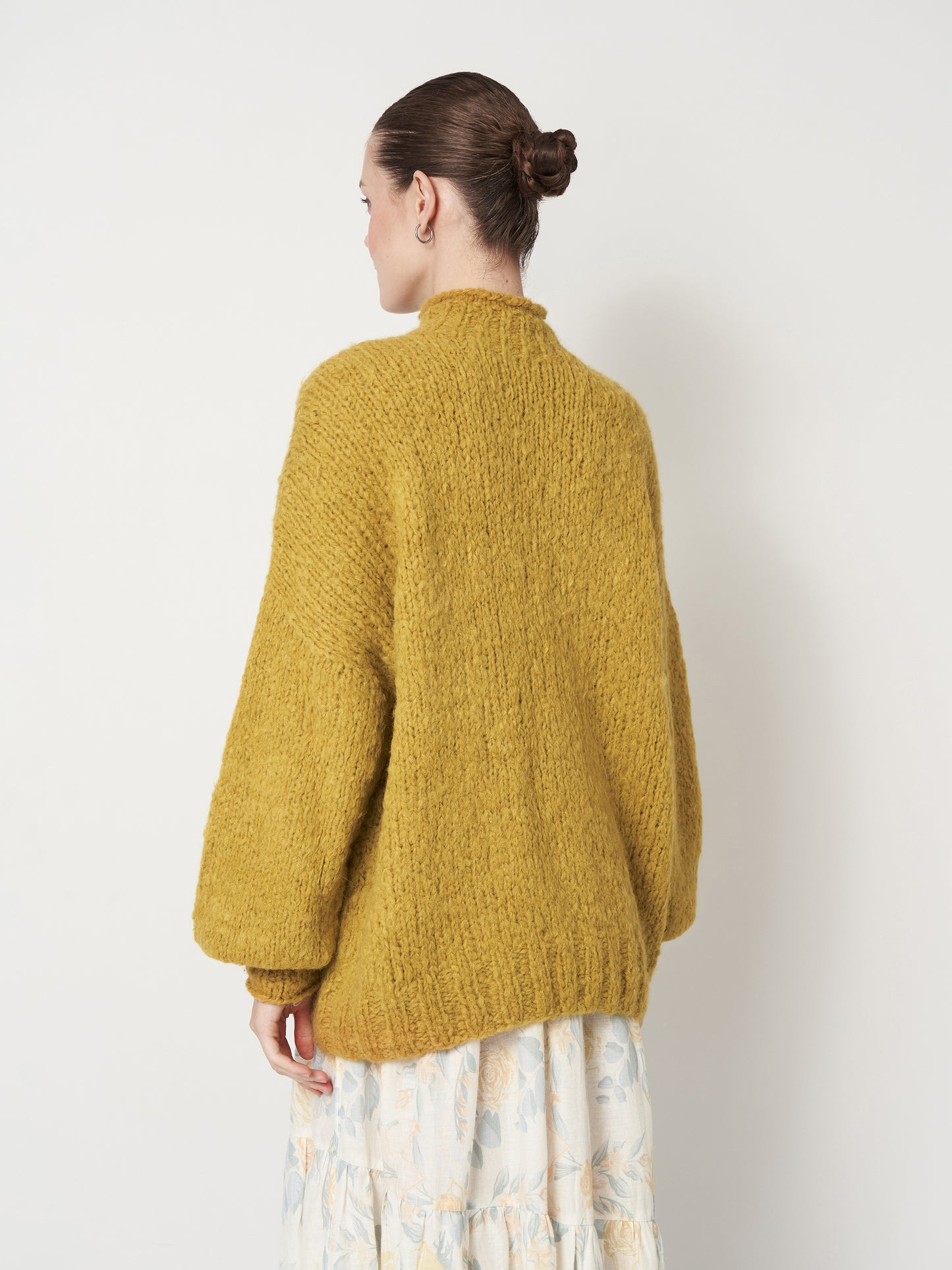 Mustard Yellow Oversized Mohair Sweater Unisex