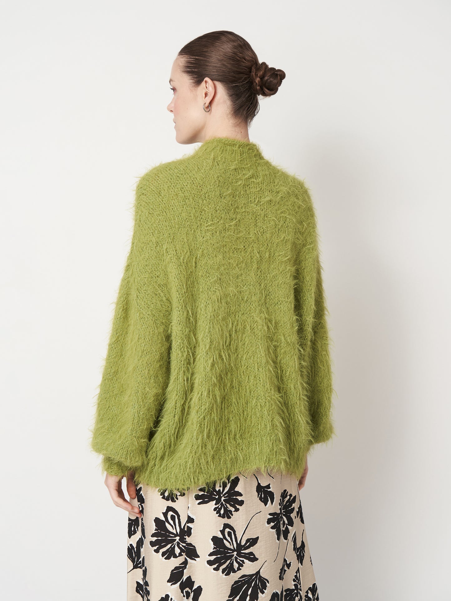 Green Fluffy Oversized Sweater Unisex