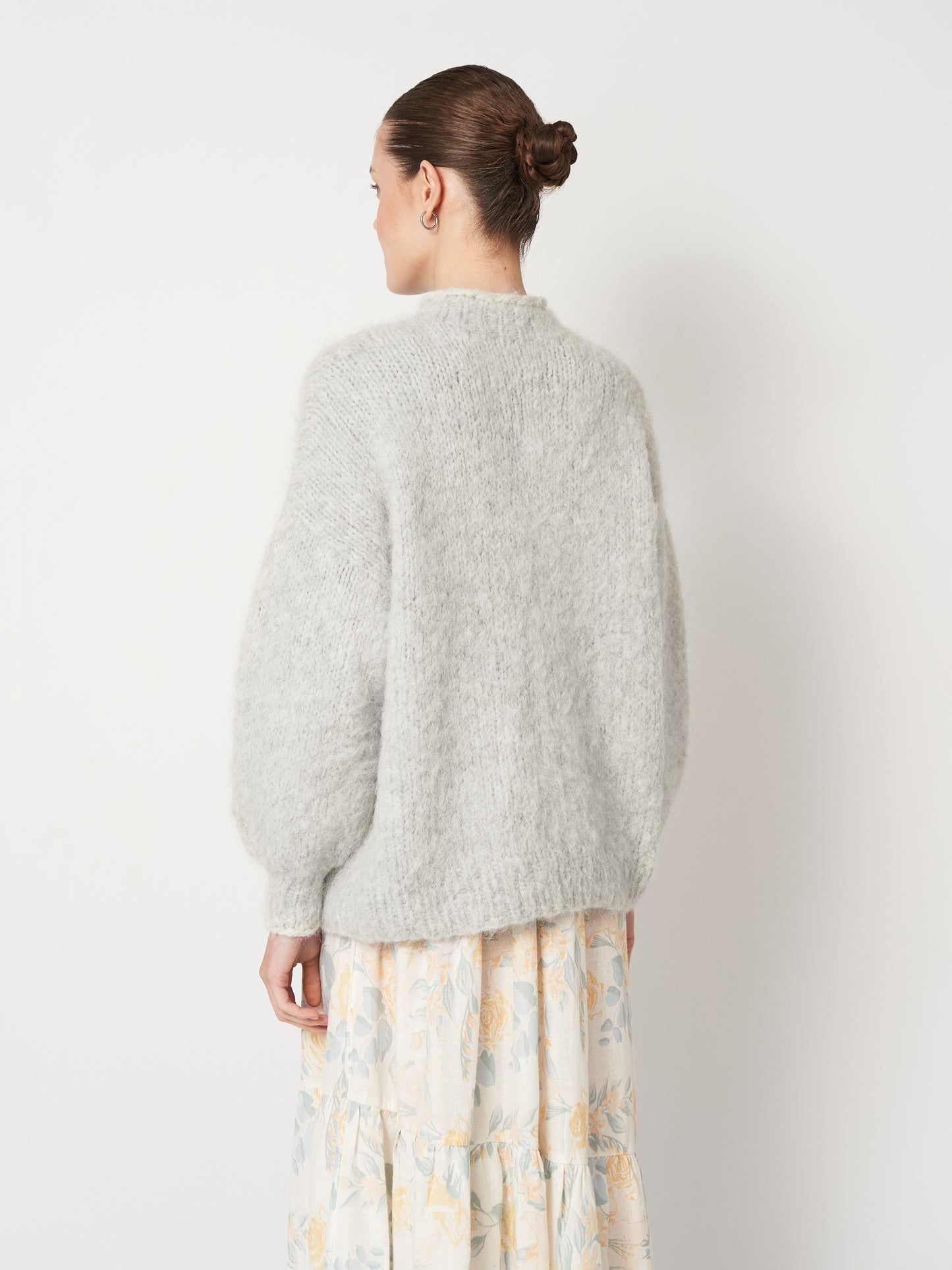 Light Grey Oversized Mohair Sweater