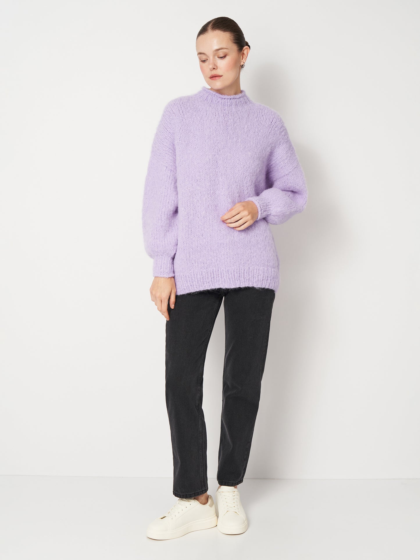 Lilac Oversized Mohair Sweater