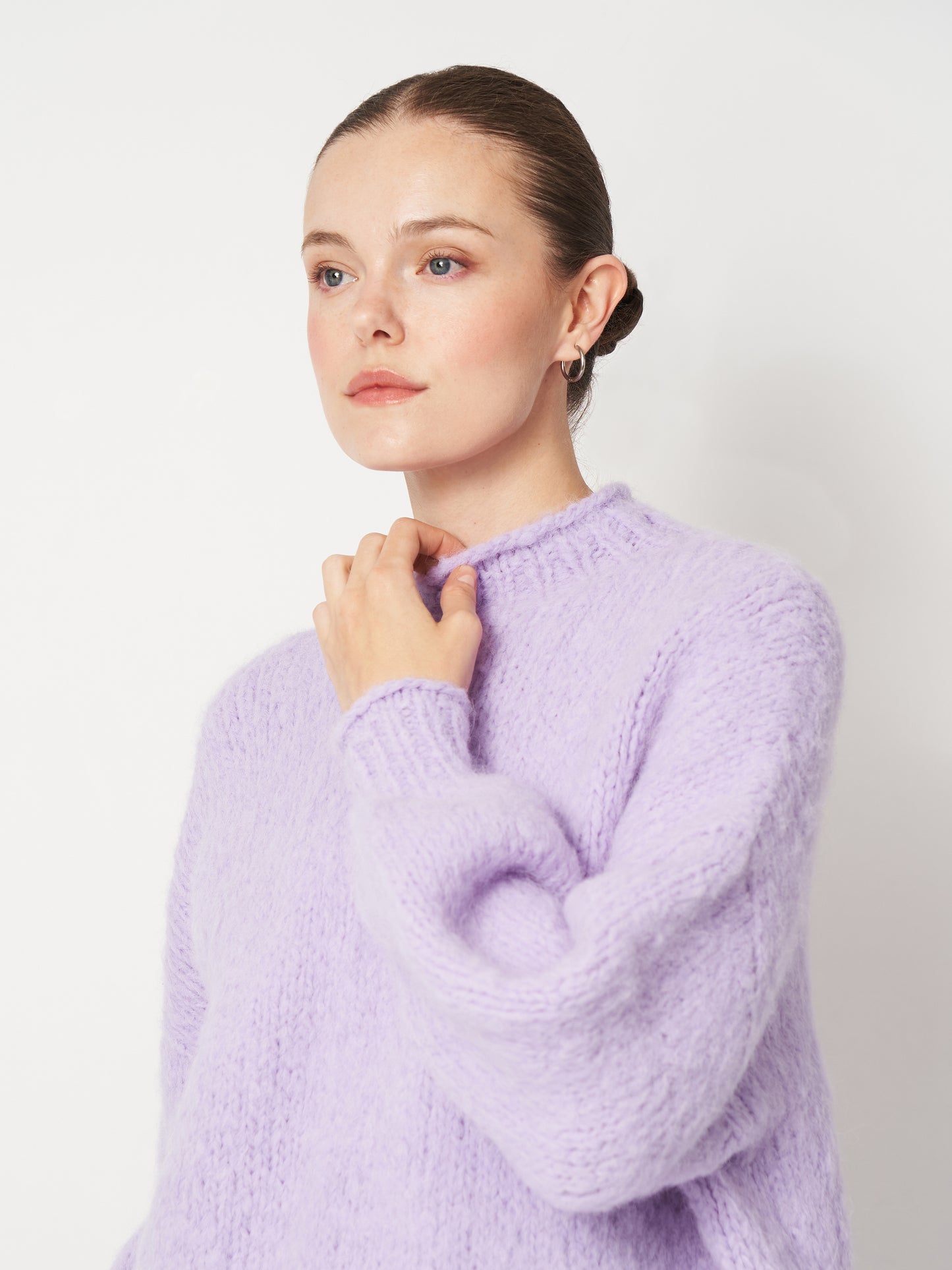 Lilac Oversized Mohair Sweater