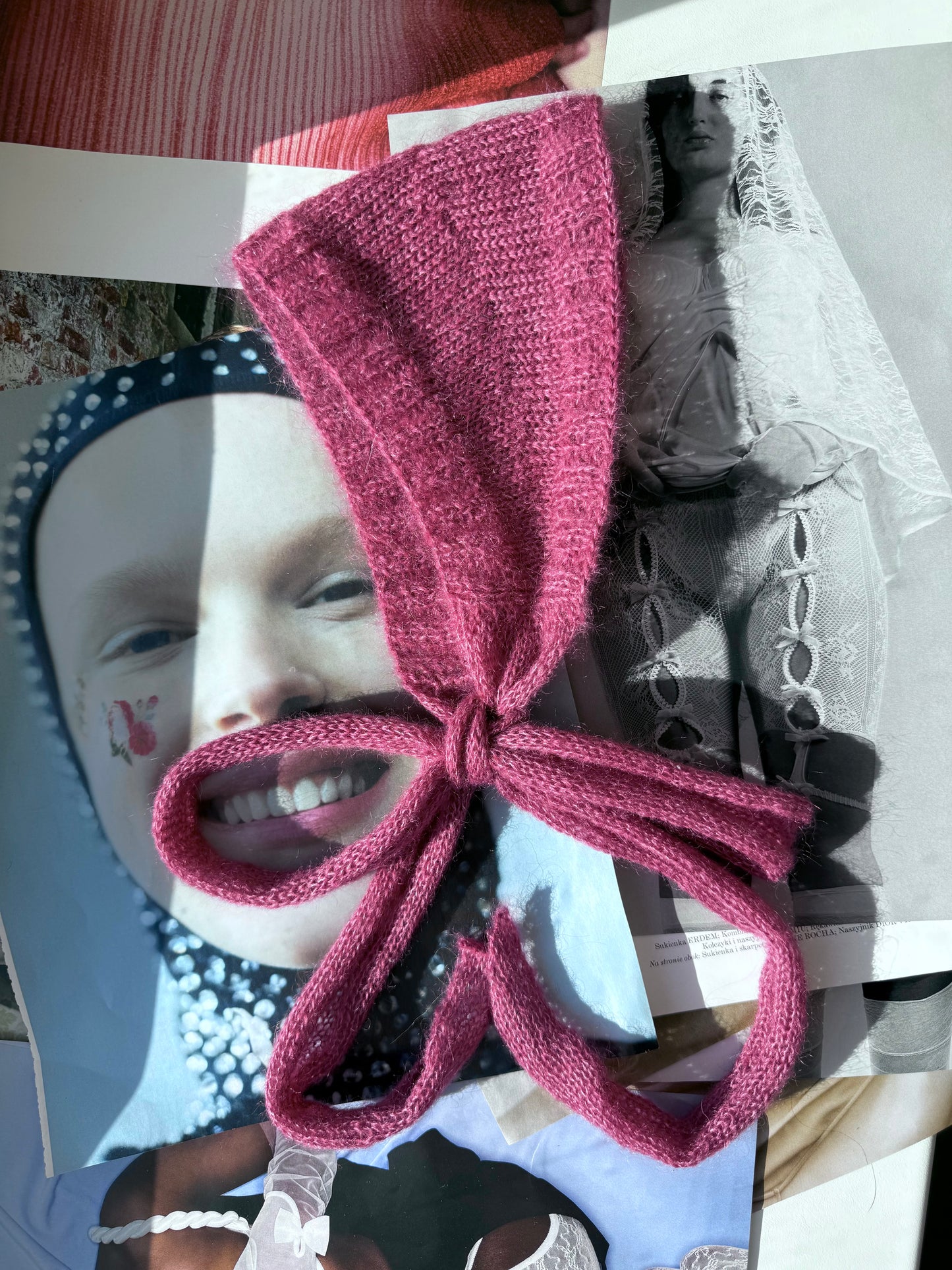Raspberry Pink Half Bonnet
